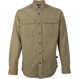 Heritage Double Pocket Shacket Khaki Front